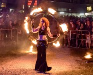 Auf einem Musikfestival